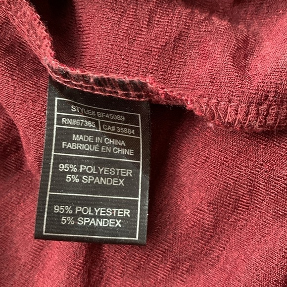 5/$20 BUNDLE 🎈 BB Dakota dressy oversized small maroon blouse box 19 - Picture 6 of 6